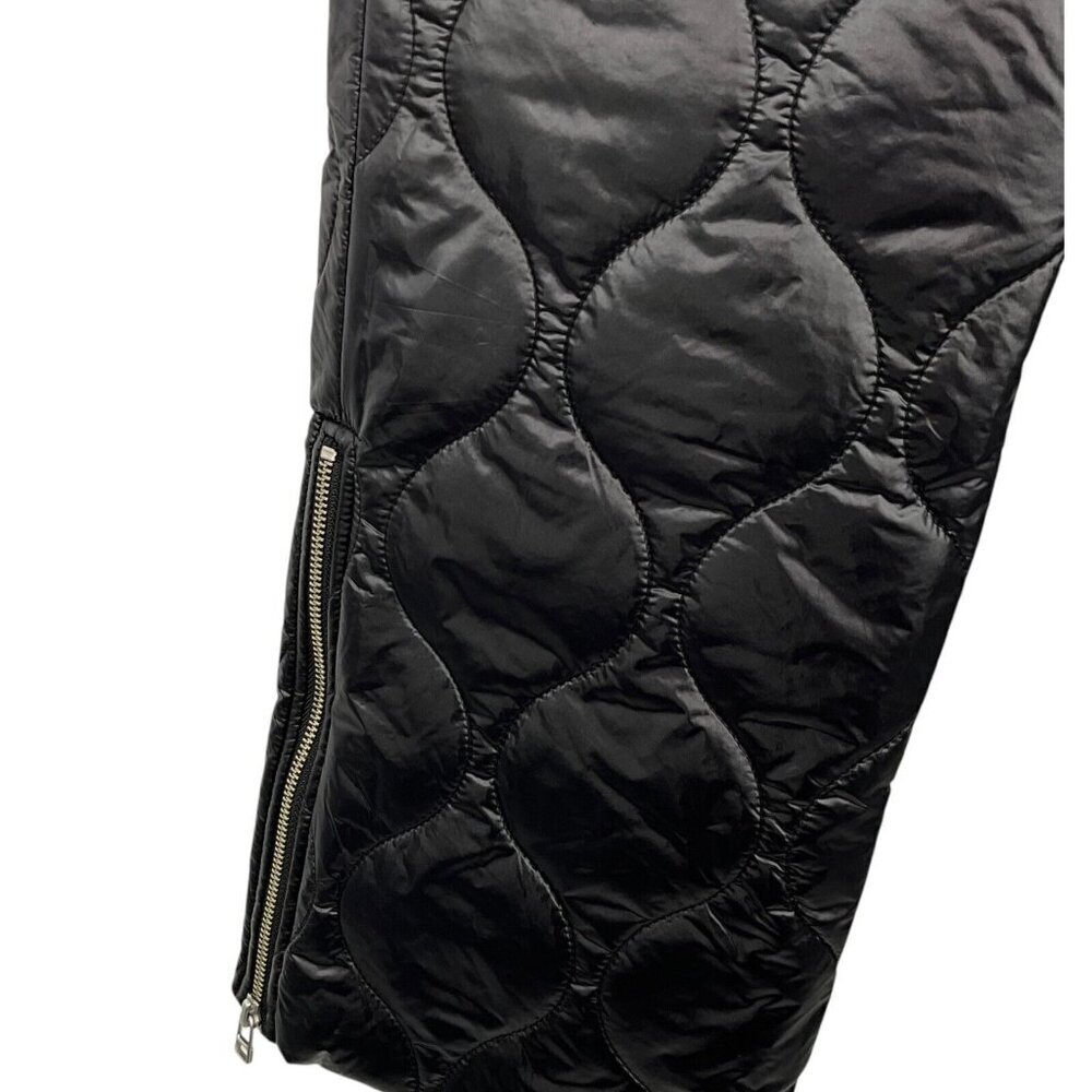 BAUM UND PFERDGARTEN Natara Quilted Nylon Trousers Black EUR Size 38 High Rise - Picture 2 of 10